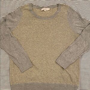 Loft Gray Crew Neck Sweater